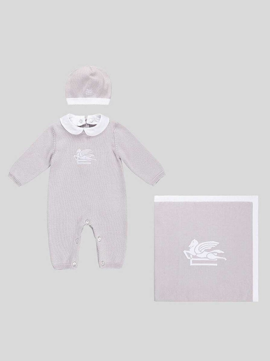 ETRO Set Regalo | Set Maternita (2 Pezzi) Con Confezione Regalo Grigio