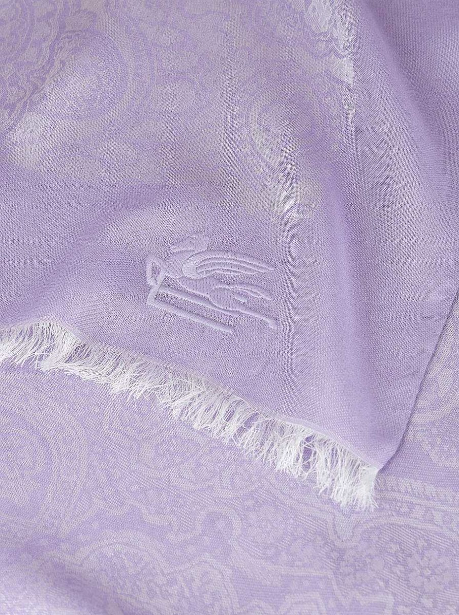 ETRO Sciarpe E Seta | Sciarpa Jacquard Arancia