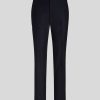 ETRO Pantaloni | Pantaloni Jacquard In Lana E Cotone Blu Navy