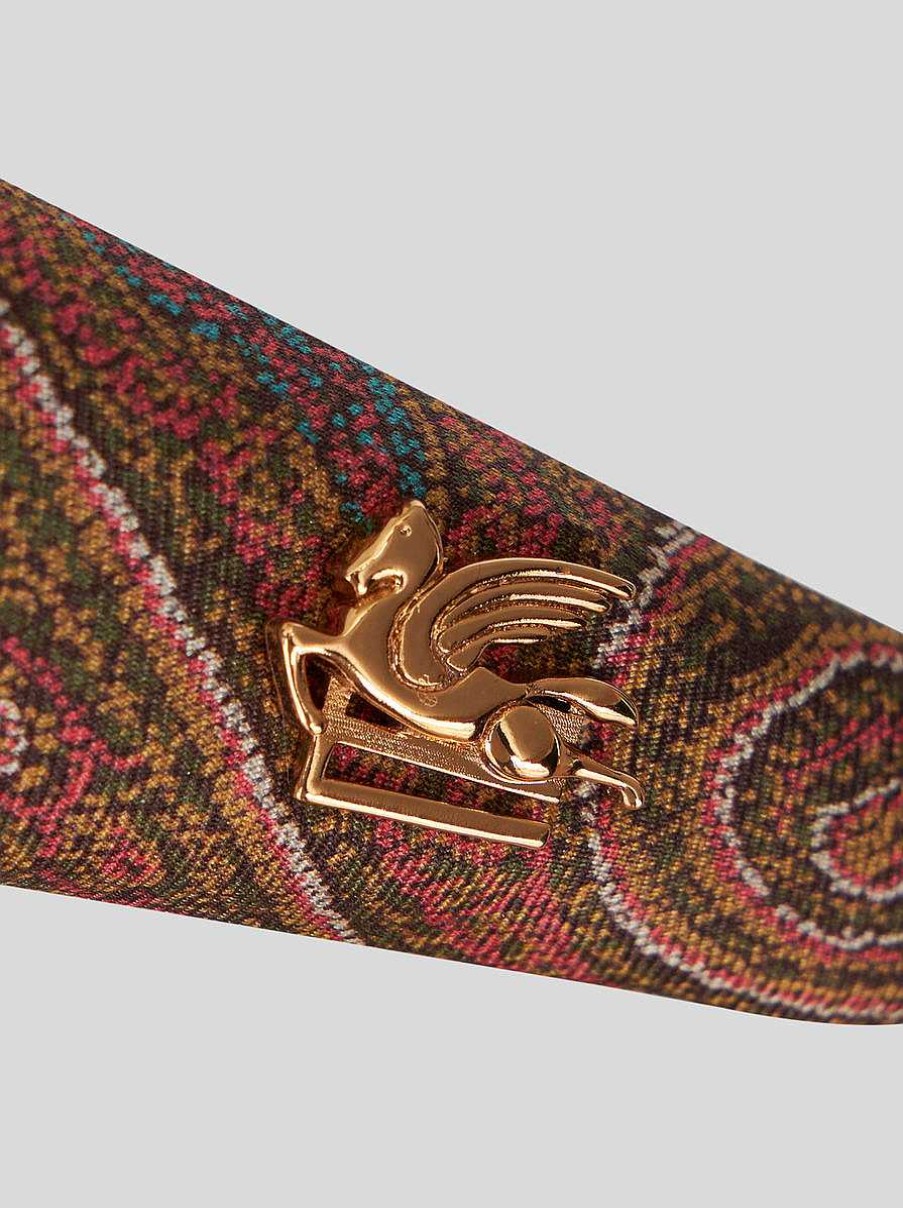 ETRO Accessori Per Capelli | Fascia Per Capelli Paisley Con Pegaso Multicolore