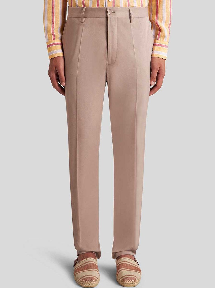 ETRO Pantaloni | Pantaloni In Cotone Elasticizzato Beige