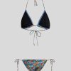 ETRO Abbigliamento Da Spiaggia | Bikini Bouquet Multicolore Azzurro