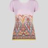 ETRO Maglieria | T-Shirt Con Stampa Rosa