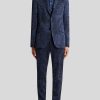 ETRO Giacche | Giacca In Jacquard Con Motivi Cachemire Blu Navy