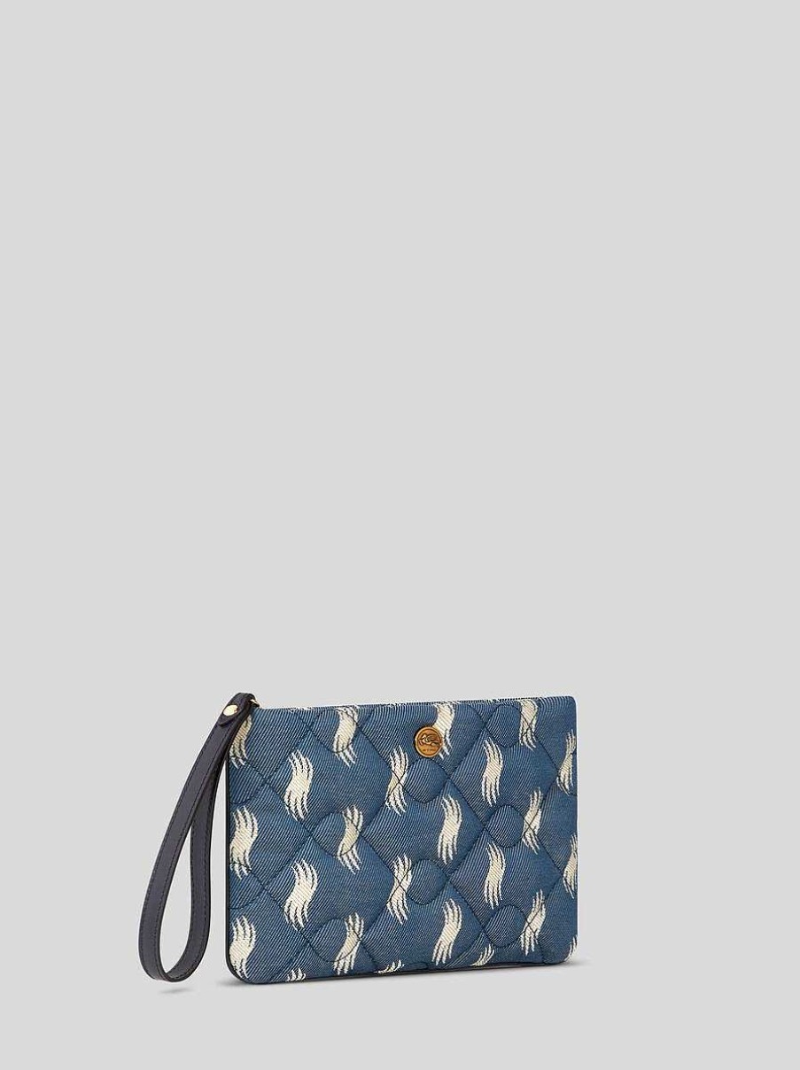 ETRO Borse E Pochette | Custodia Jacquard Blu Navy