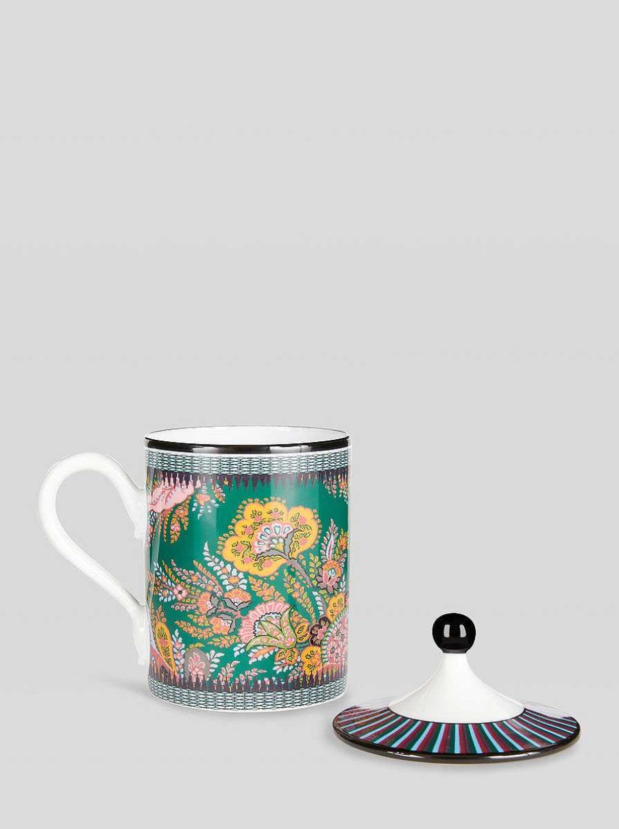 ETRO Ginori 1735 Capsula | Tazza Paisley Floreale Con Coperchio Multicolore