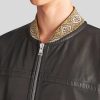 ETRO Cappotti E Capispalla | Giubbotto Bomber In Pelle Nero