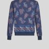 ETRO Felpe | Felpa Con Motivi Cachemire Blu Navy