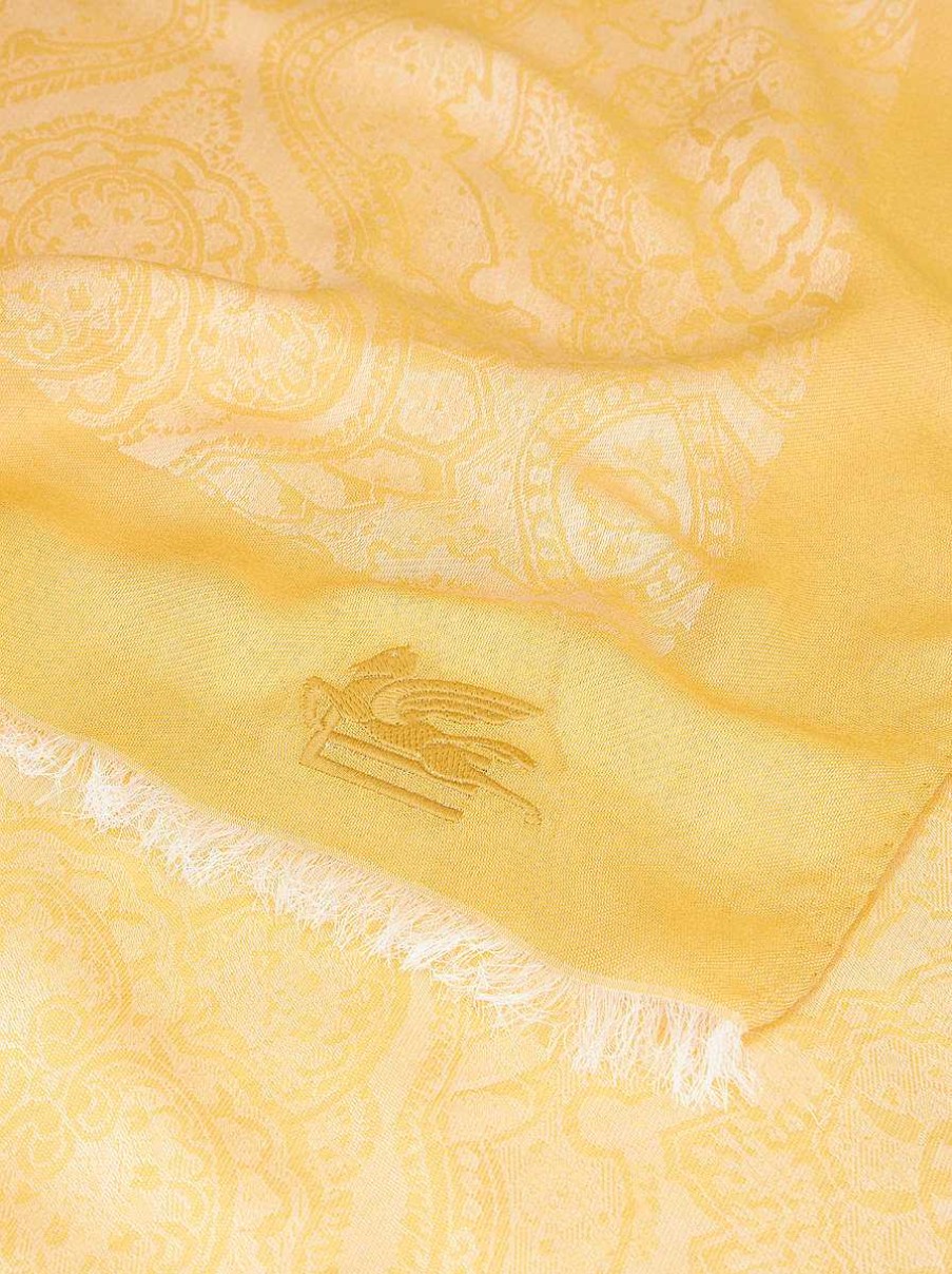 ETRO Sciarpe E Seta | Sciarpa Jacquard Arancia