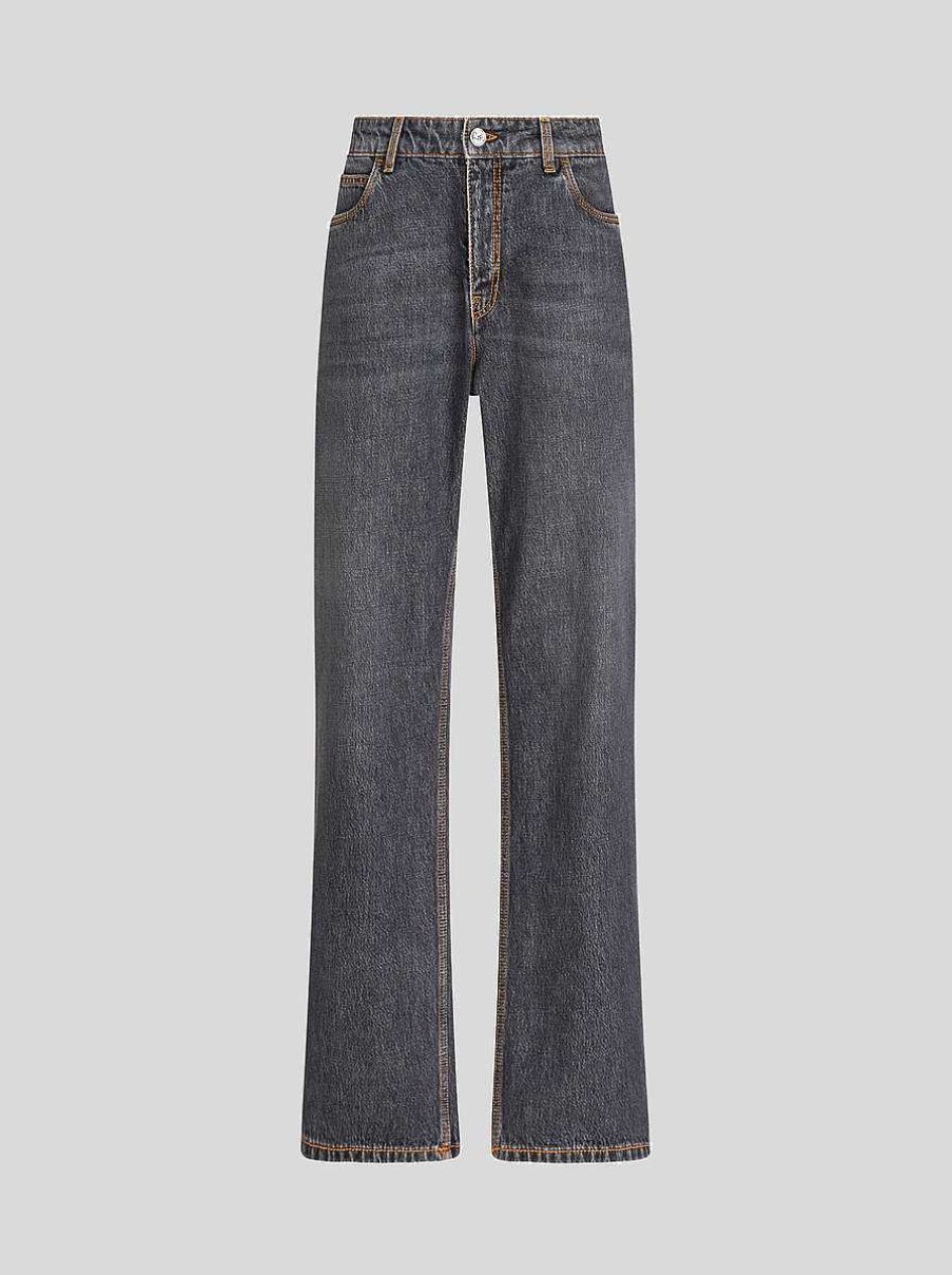 ETRO Denim | Jeans Larghi Blu Navy