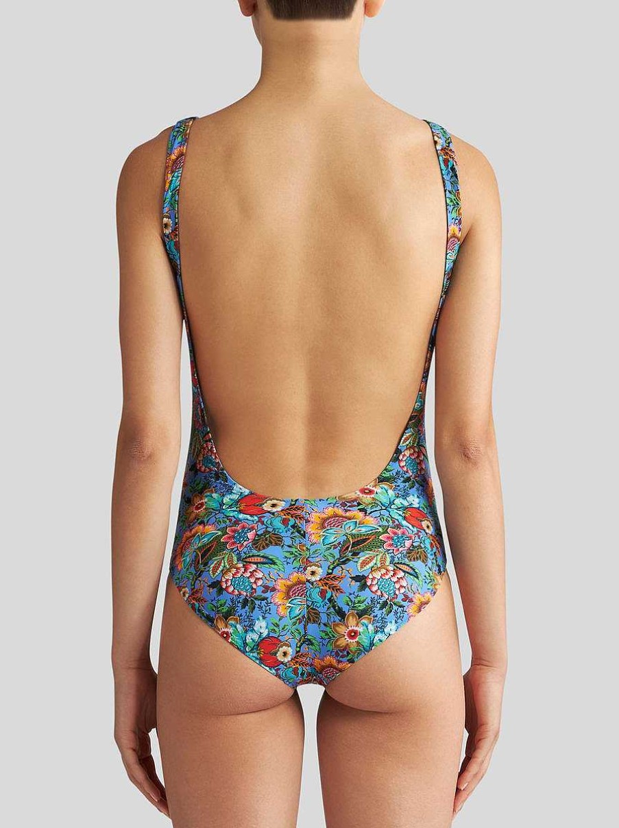 ETRO Abbigliamento Da Spiaggia | Costume Da Bagno Stampato Azzurro