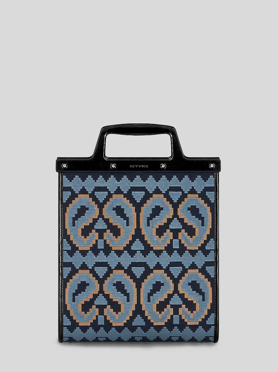 ETRO Adoro Trottatore | Borsa Media Love Trotter Blu Navy