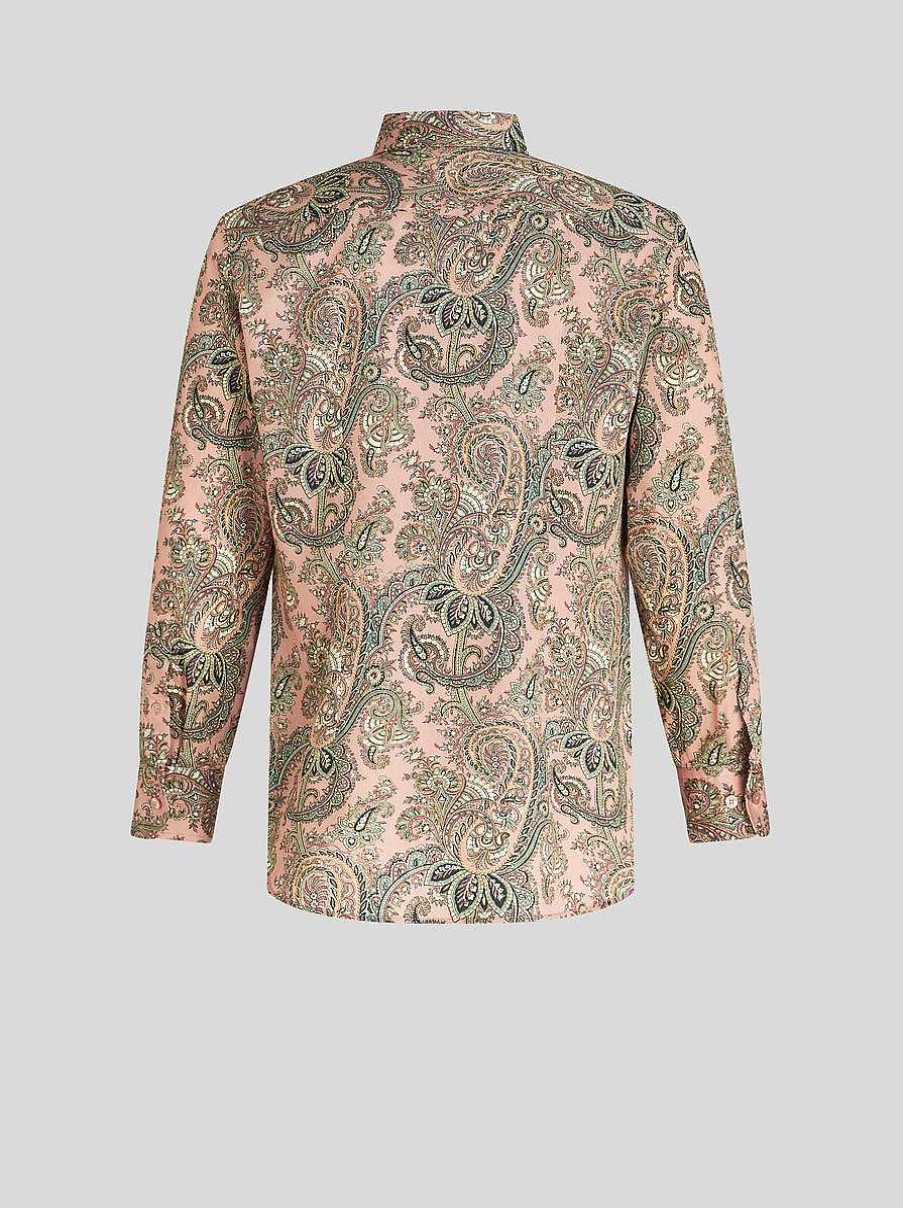 ETRO Camicie | Camicia Con Stampa Paisley Verde