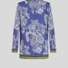 ETRO Giacche | Giacca In Cady Stampato Azzurro