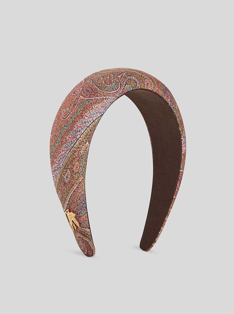 ETRO Accessori Per Capelli | Fascia Per Capelli Paisley Con Pegaso Multicolore