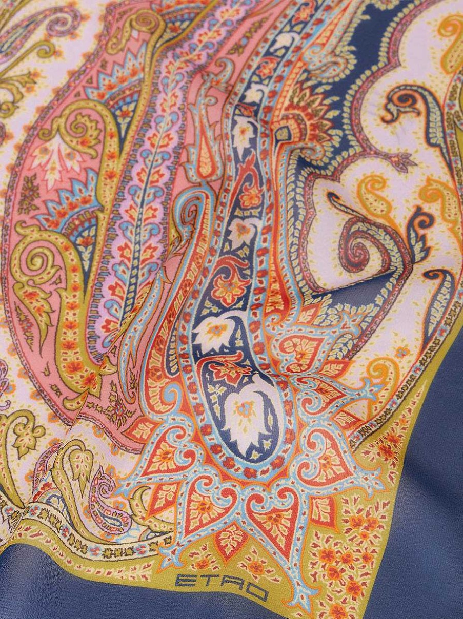 ETRO Sciarpe E Seta | Sciarpa Di Seta Paisley Beige