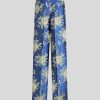 ETRO Pantaloni | Pantaloni Jacquard Floreali Blu Navy