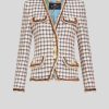 ETRO Giacche | Giacca Jacquard A Quadri Beige