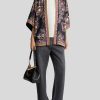 ETRO Giacche | Vestaglia Kesa In Twill Stampato Nero