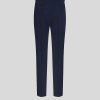 ETRO Pantaloni | Pantaloni In Cotone A Vita Alta Blu Navy