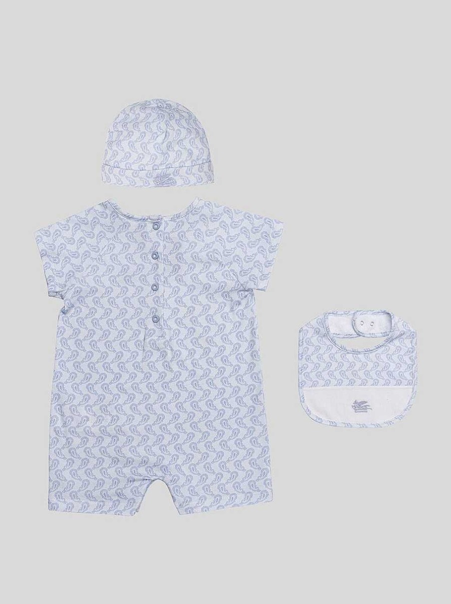 ETRO Set Regalo | Set Maternita (3 Pezzi) Con Confezione Regalo Azzurro