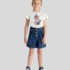 ETRO Pantaloni, Pantaloncini E Gonne | Bermuda In Denim Per Bambini Blu Navy