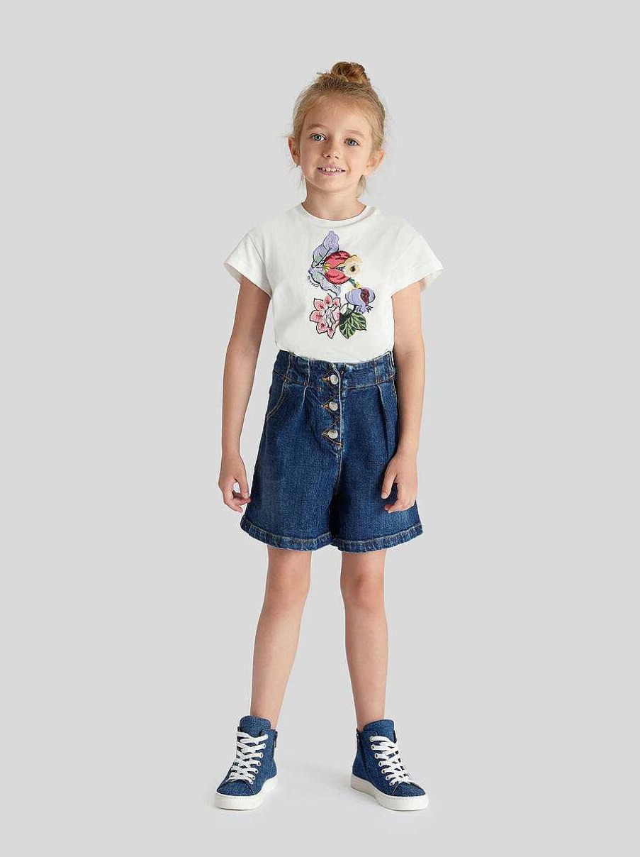 ETRO Pantaloni, Pantaloncini E Gonne | Bermuda In Denim Per Bambini Blu Navy