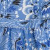 ETRO Bambina 12-36 Mesi | Abito Baby Paisley Tinta Unita Con Volant Azzurro