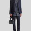 ETRO Giacche | Giacca In Lino Blu Navy