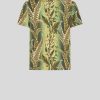 ETRO Magliette | T-Shirt Con Stampa Fogliame Verde