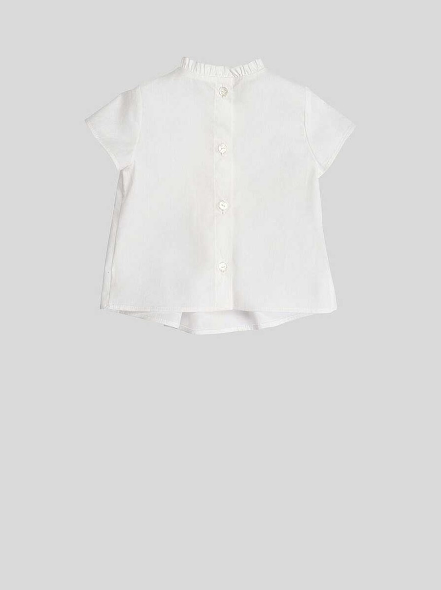 ETRO Bambina 1-9 Mesi | Top Plissettato Per Bebe Bianco