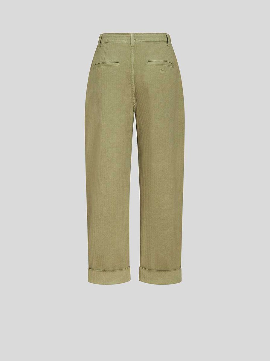 ETRO Pantaloni | Pantaloni Chino Cropped Bianco