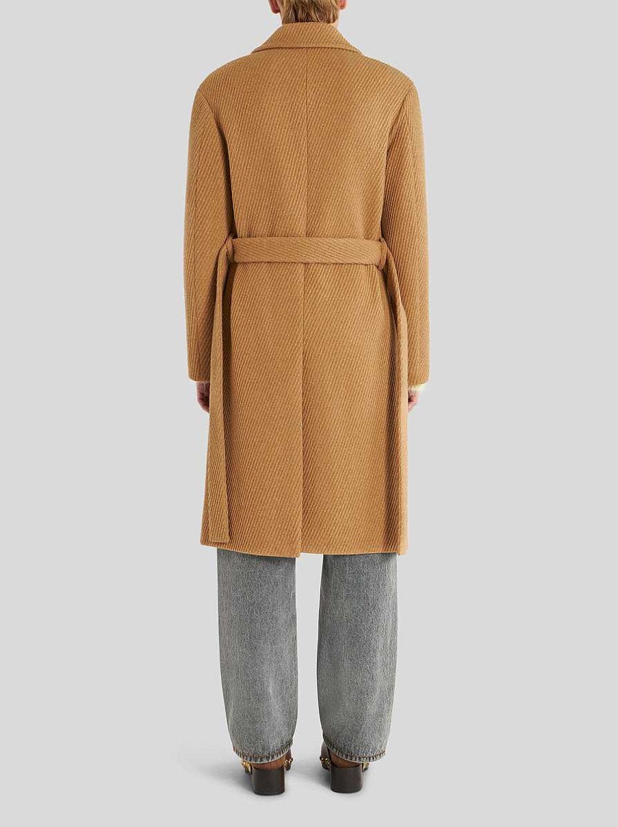 ETRO Cappotti E Capispalla | Cappotto In Lana Doppiopetto Beige