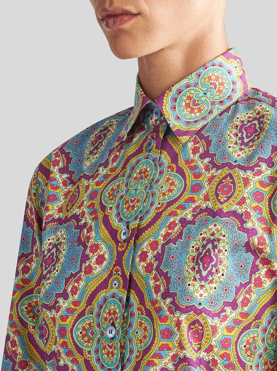 ETRO Camicie E Camicette | Camicia Con Stampa Medaglione Multicolore