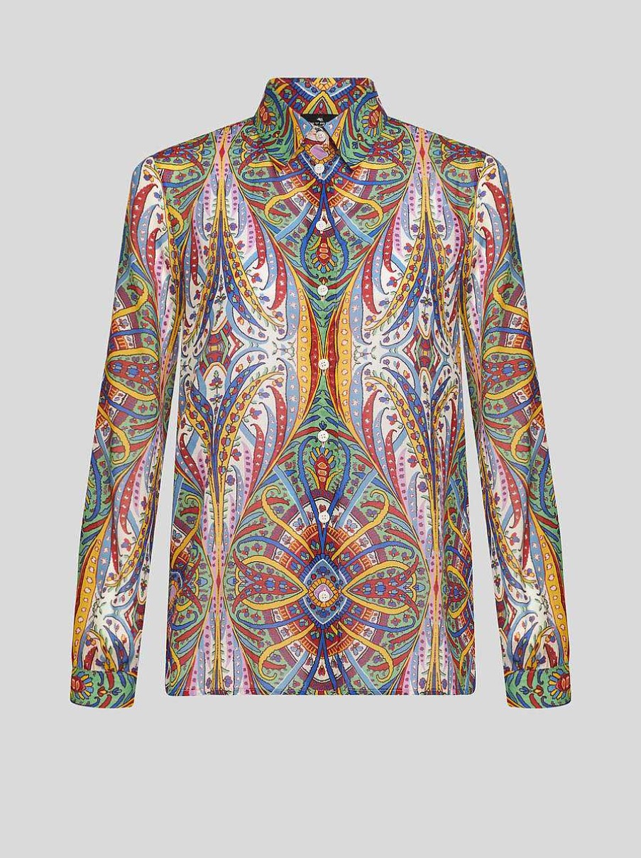 ETRO Camicie E Camicette | Camicia In Cotone Stampato Multicolore