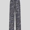 ETRO Pantaloni | Pantaloni Da Jogging Floreali Con Motivi Cachemire Blu Navy