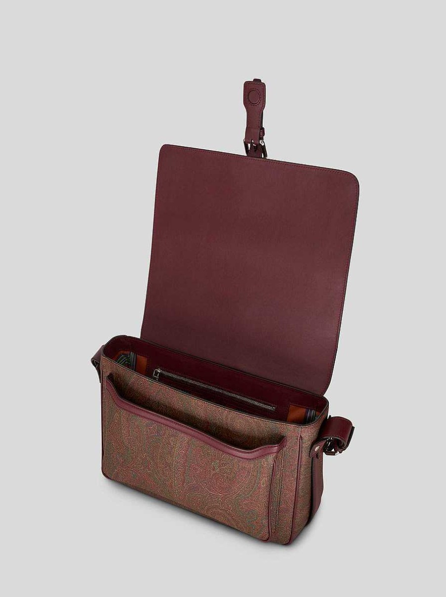 ETRO Essenziale | Borsa A Tracolla Etro Essential Grande Rosso