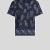 ETRO Magliette | T-Shirt Con Stampa Paisley Blu Navy