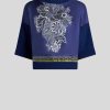 ETRO Maglieria | Top In Maglia Stampato Blu Navy