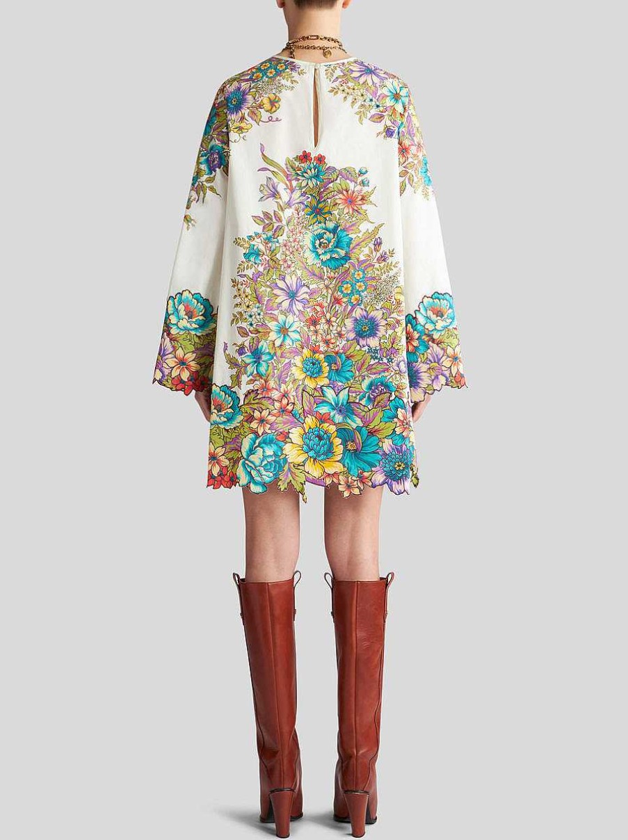 ETRO Vestiti | Mini Abito Con Stampa Bouquet Multicolore