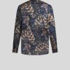 ETRO Camicie | Camicia In Cotone Stampato Blu Navy