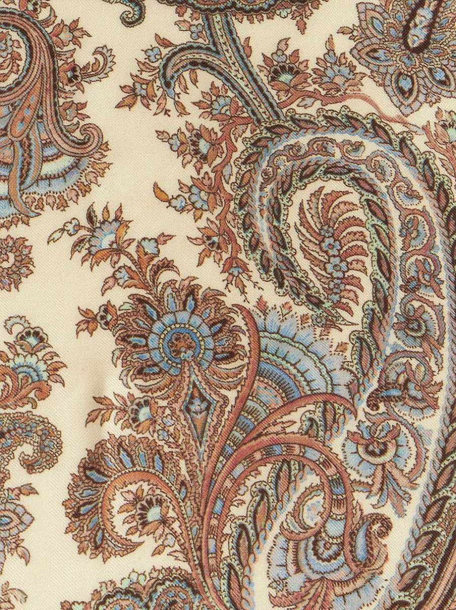 ETRO Sciarpe | Sciarpa Paisley In Cashmere E Seta Verde