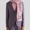 ETRO Sciarpe | Sciarpa In Lino E Seta Con Paisley Rosa