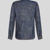 ETRO Denim | Camicia In Denim Con Motivo Cachemire Blu Navy