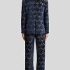 ETRO Giacche | Giacca In Velluto Jacquard Blu Navy