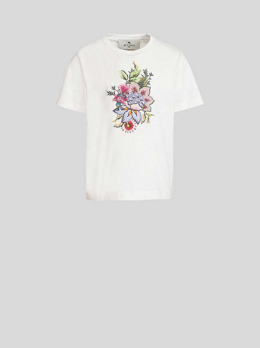 ETRO Topwear | T-Shirt Trolls Per Bambini Bianco