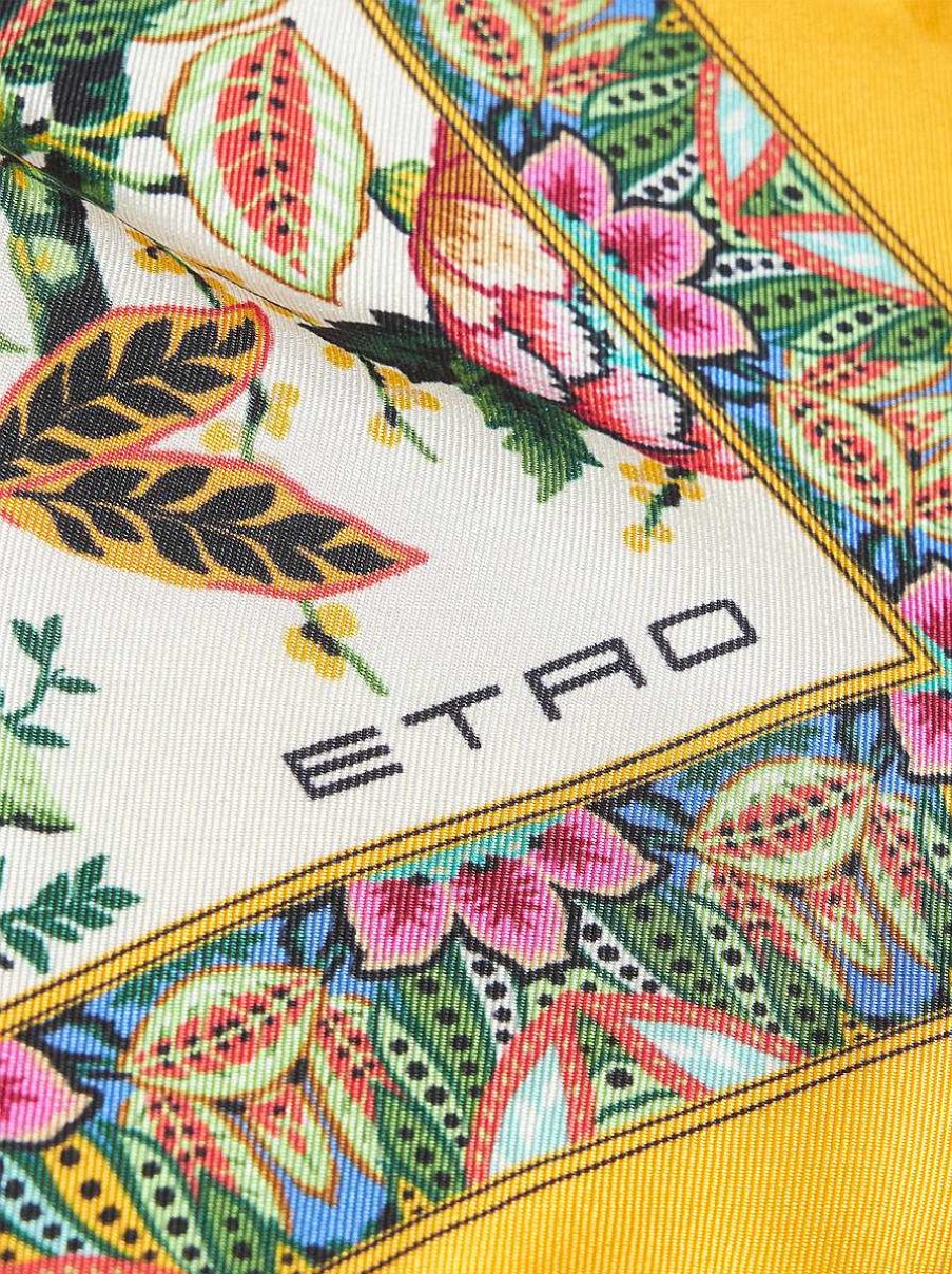 ETRO Sciarpe E Seta | Sciarpa Di Seta Stampata Multicolore