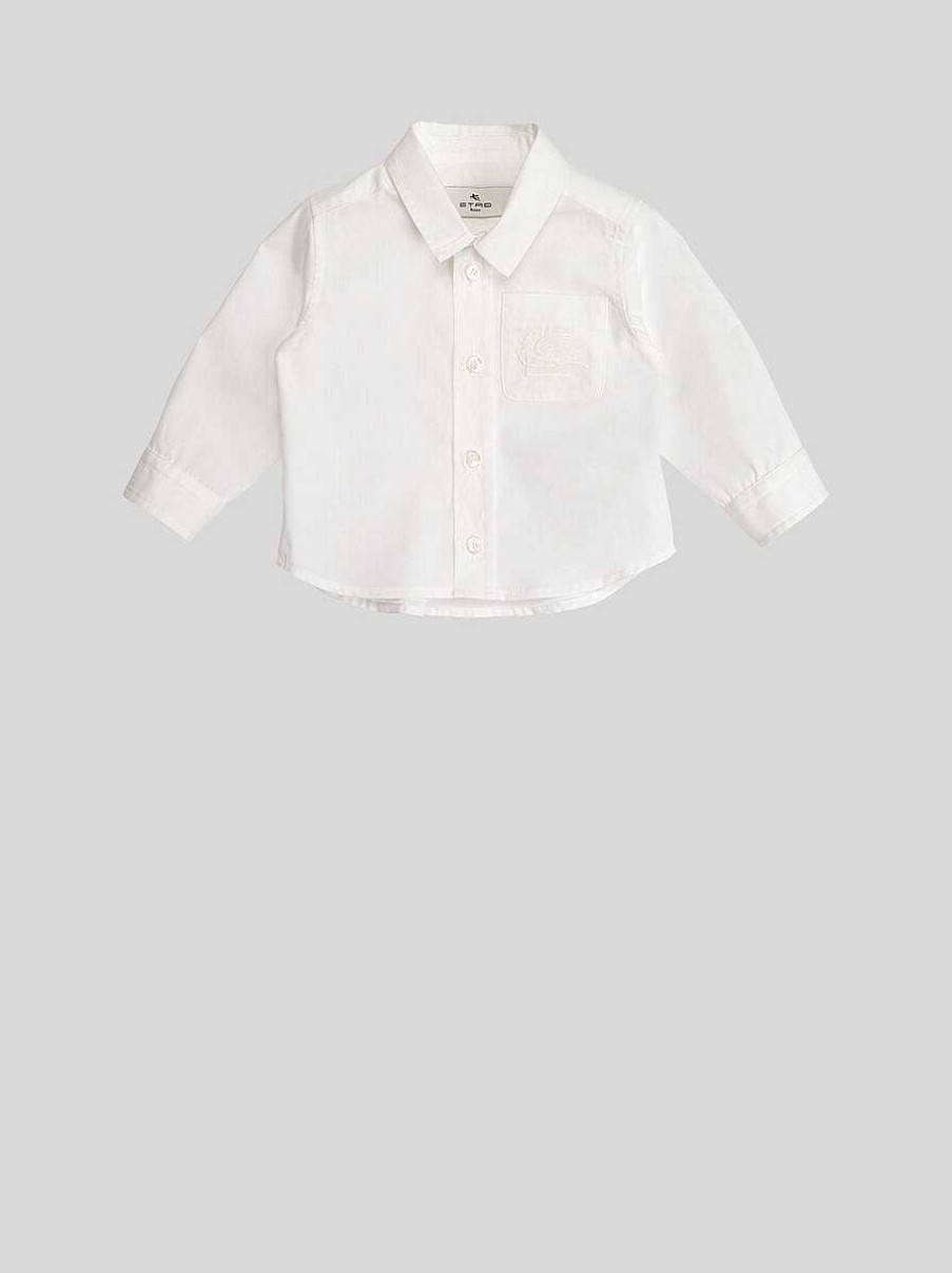 ETRO Neonato 1-9 Mesi | Maglia Baby Con Dettaglio Pegaso Bianco