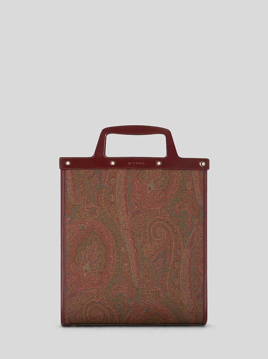 ETRO Buste Della Spesa | Borsa Media Paisley Love Trotter Rosso