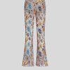 ETRO Pantaloni | Pantaloni Svasati Con Bouquet Floreale Multicolore